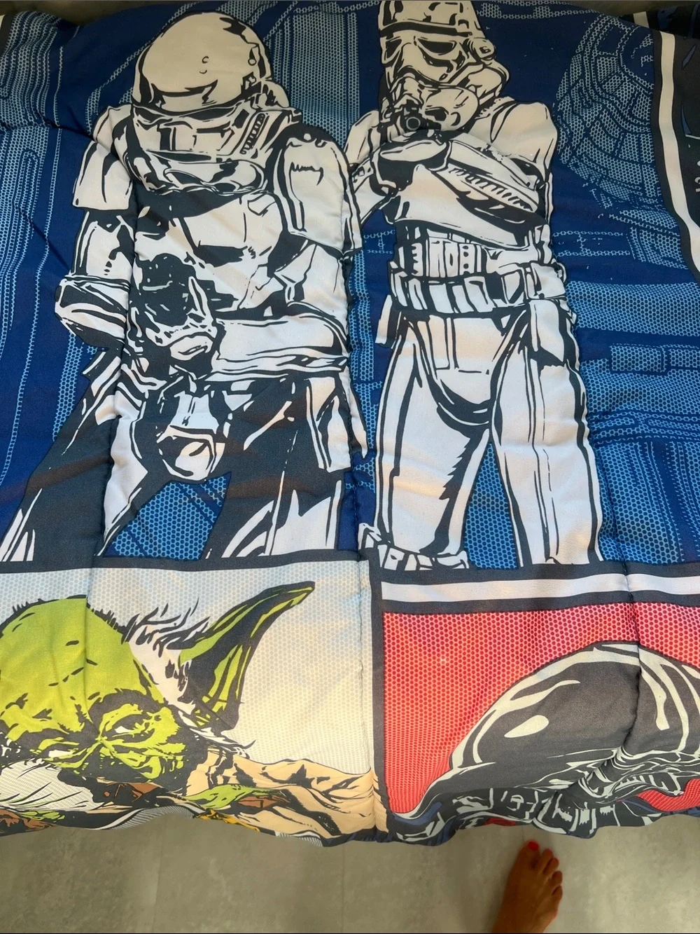 Star Wars Themed Blue Multicolor Bedding Comforter